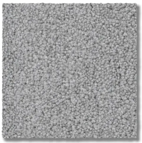 Gray carpet square with a textured, speckled surface.