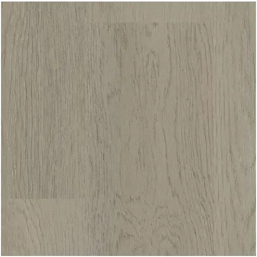 Gray wood-look flooring with vertical graining and slight color variations.