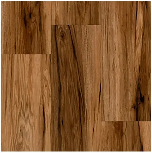 Wooden floor tiles with varying brown tones and wood grain patterns.