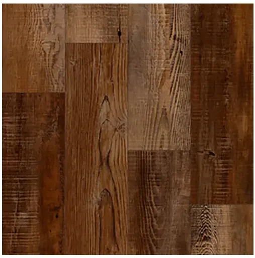 Wooden floor planks in various shades of brown.