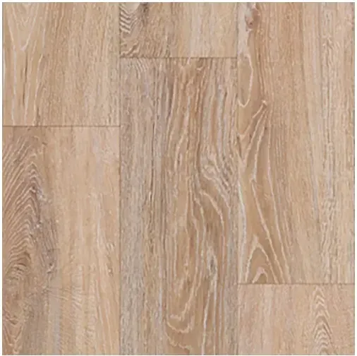 Light-colored wood flooring with vertical grain patterns and various plank lengths.