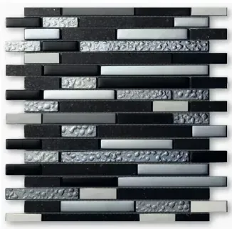 Close-up of weathered gray wood flooring, showing grain and knots.