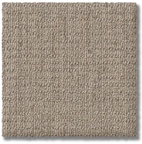 Beige carpet tile with looped texture.