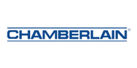 Chamberlain logo in blue on a white background