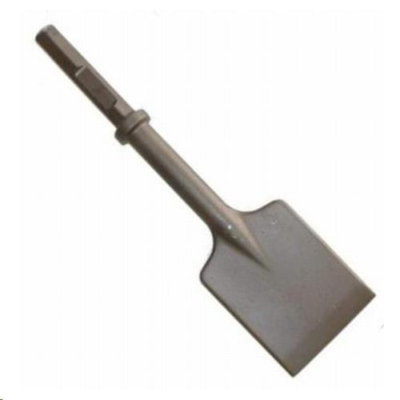 A demolition chisel tool with a spade-like blade.