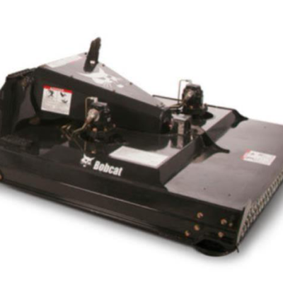 Black Bobcat brush cutter attachment.