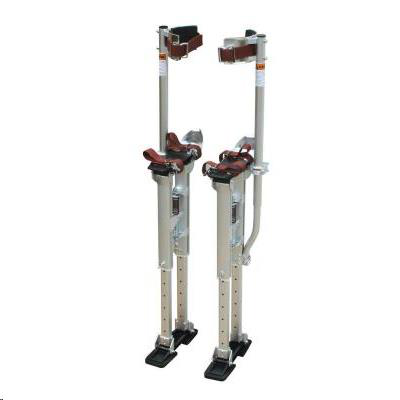 Pair of aluminum adjustable stilts.