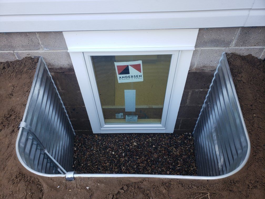 Galvanized Steel Window Wells - standard finish