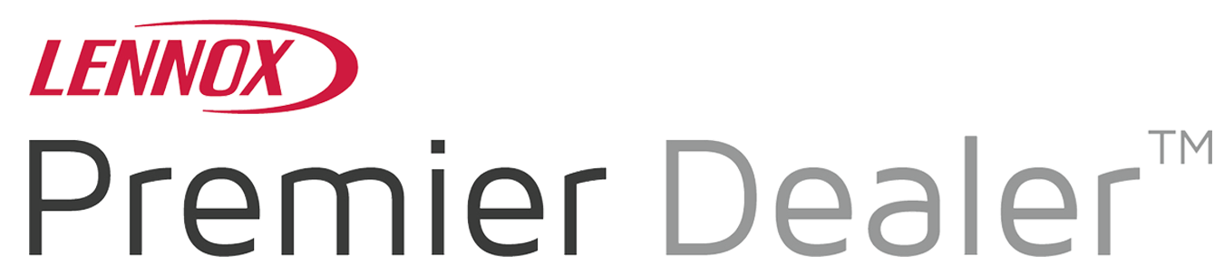 Lennox Premier Dealer logo in red and gray.