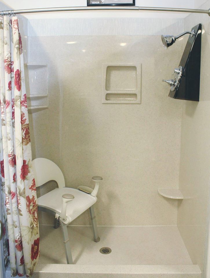 Bathroom shower area