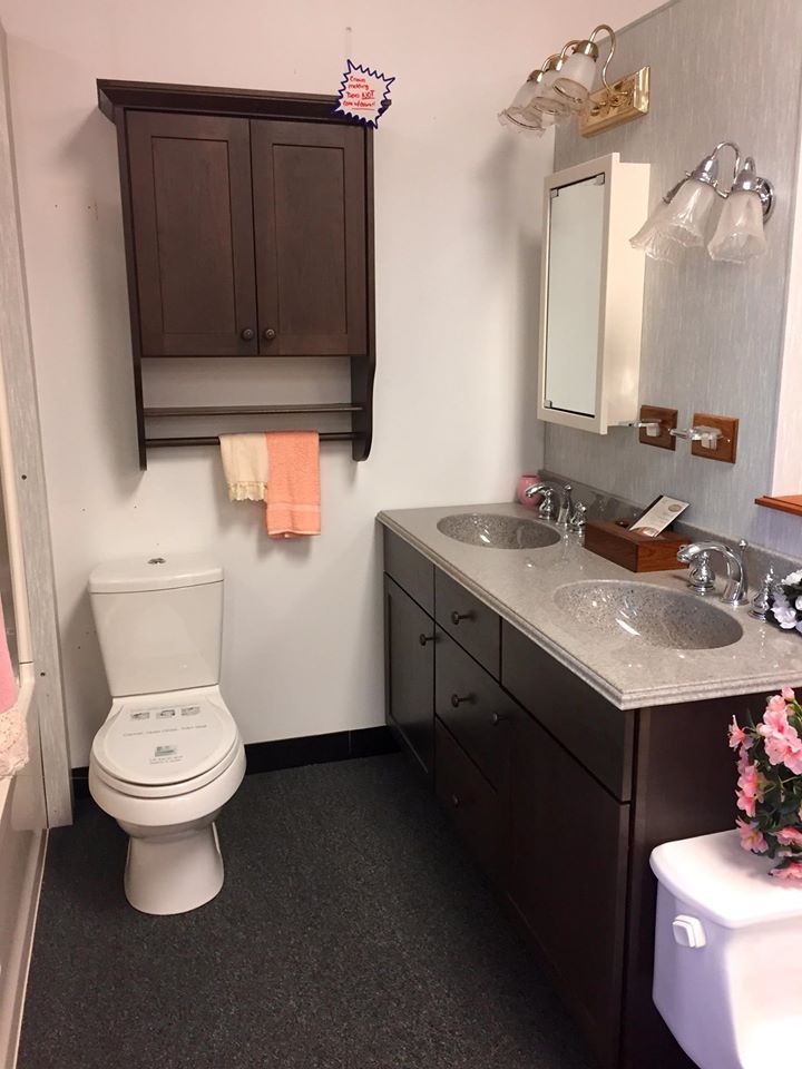 Bathroom cabinets and sink