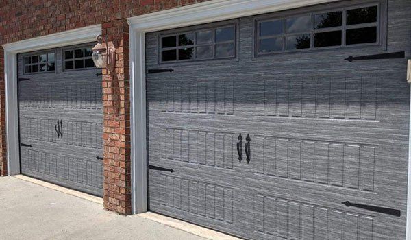 Gray garage door