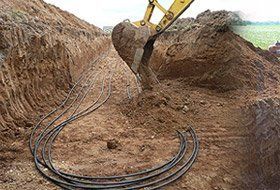 Geothermal Slim Jim Pond Unit Hand Crafted and Installed By Royal Heating & Cooling