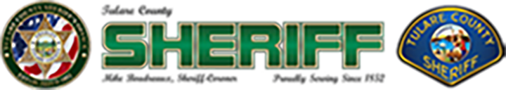 A logo for the sheriff 's office is shown