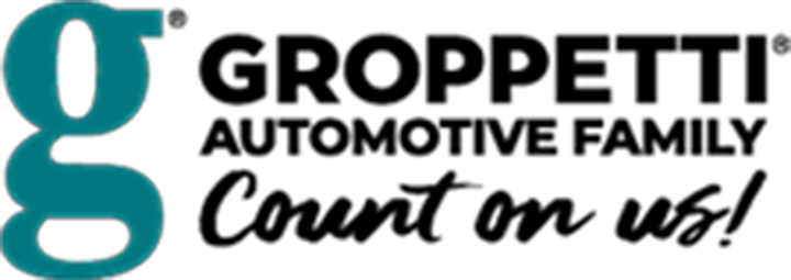 The logo for groppetti automotive family count on us