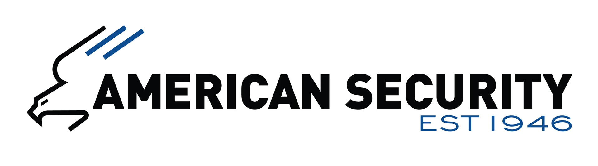 A logo for american security est 1946 is shown on a white background.