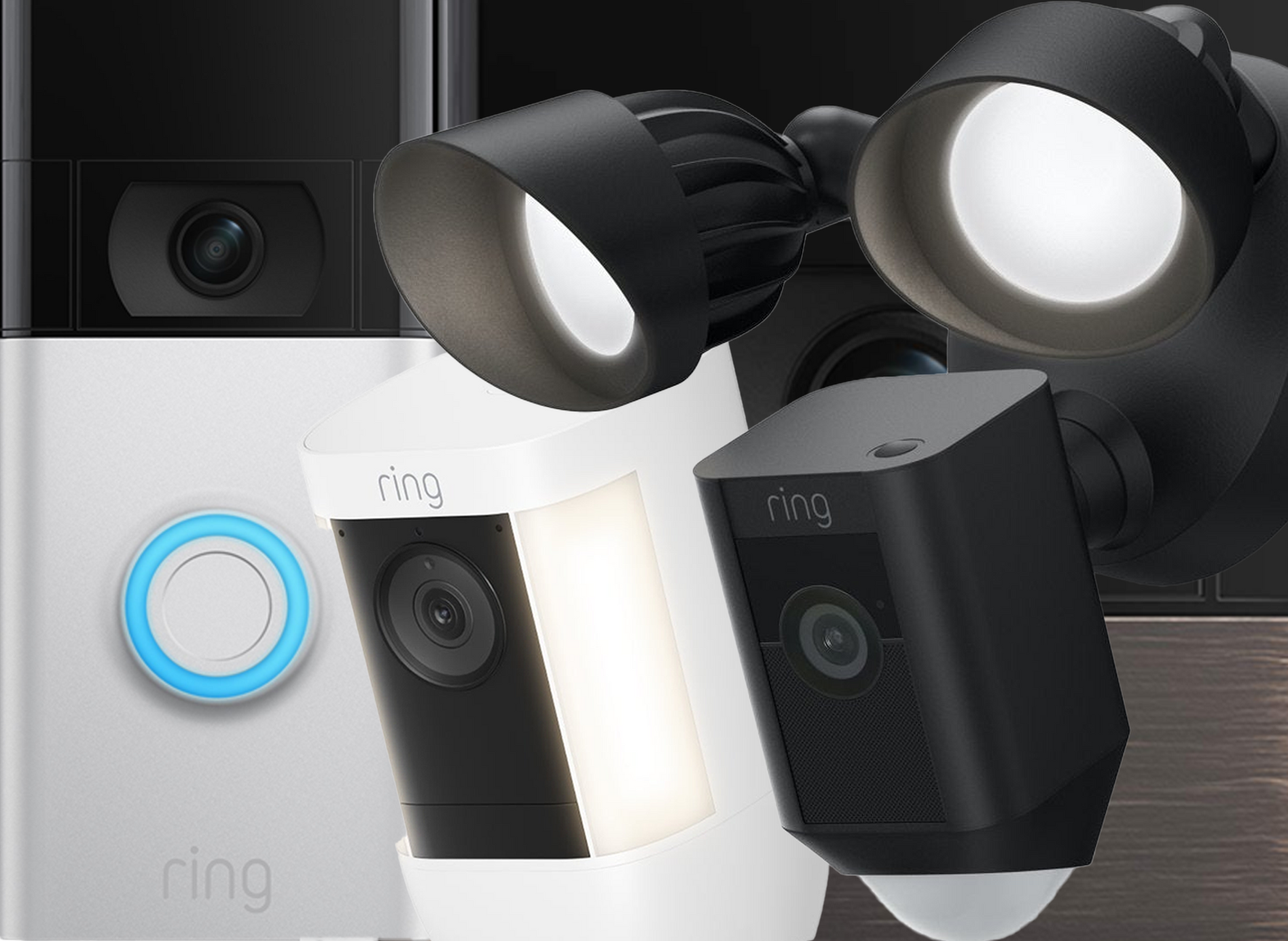 A doorbell is sitting on a white wall.