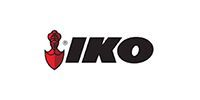 The IKO logo, featuring a red shield-shaped emblem next to the word