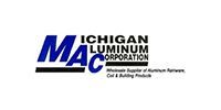 Logo for Michigan Aluminum Corporation, featuring the acronym