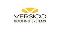 The yellow Versico Roofing Systems logo against a white background.