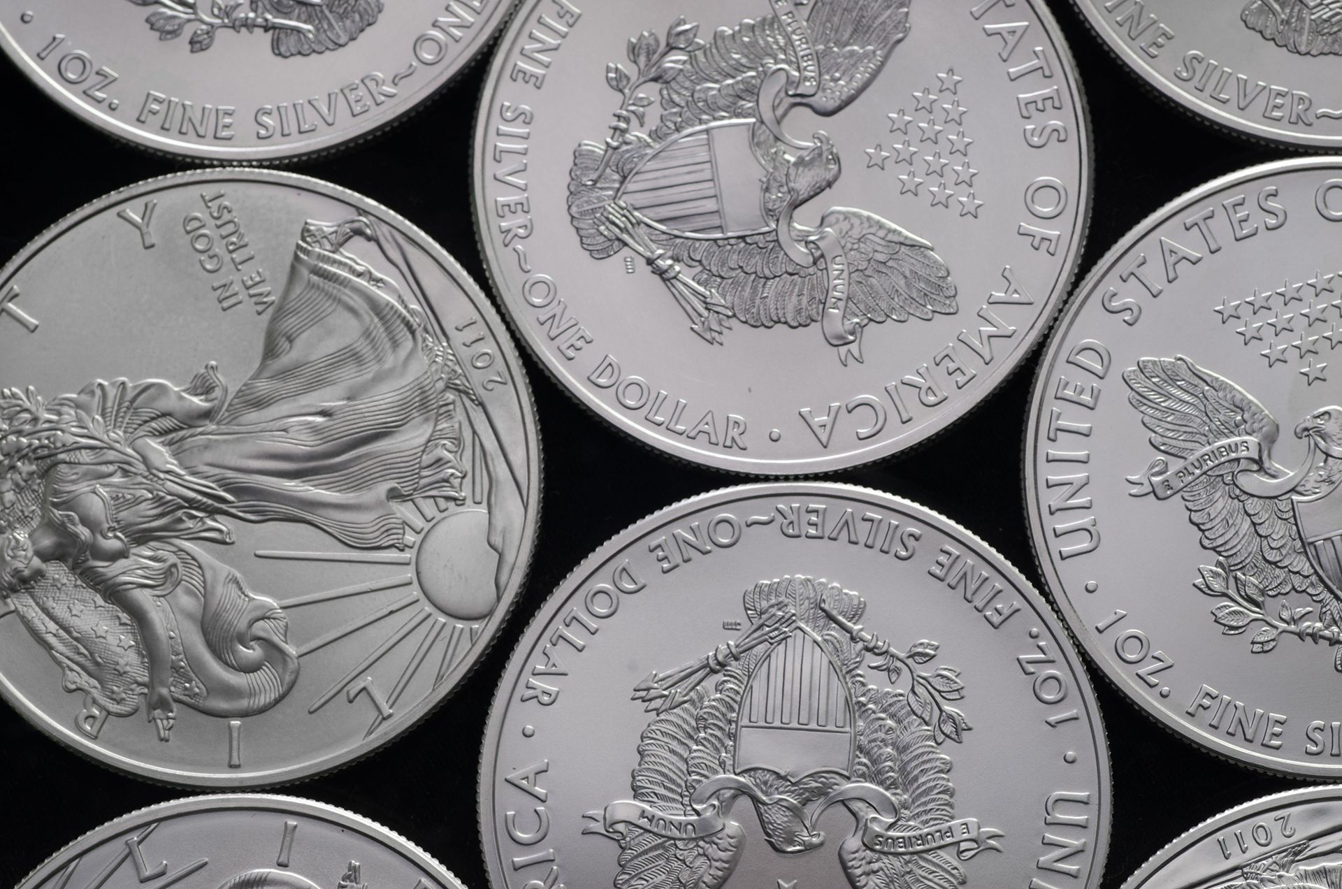 Silver American coins