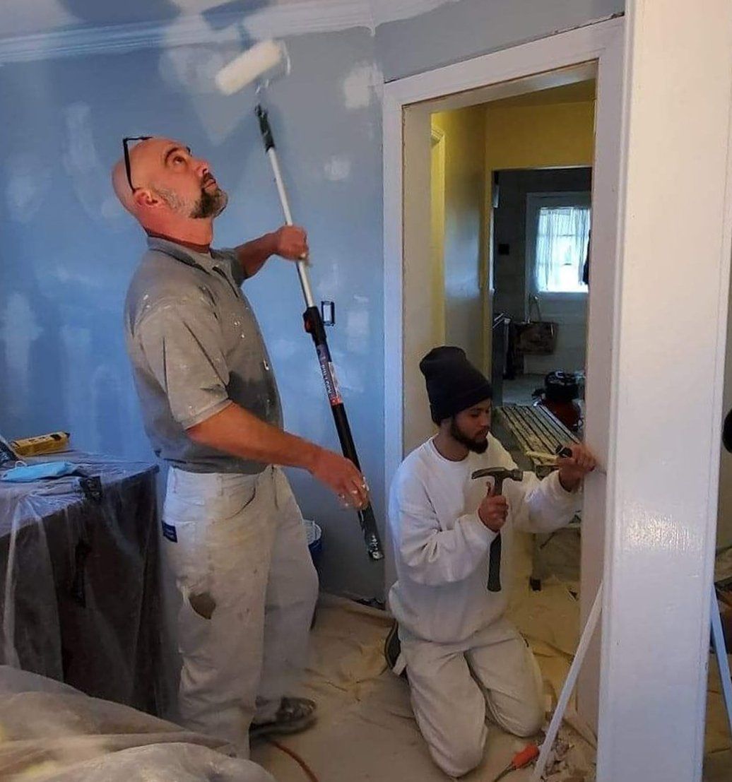 Painting the ceiling