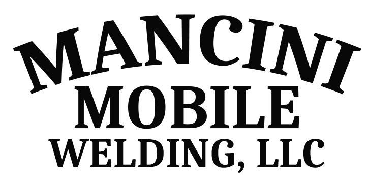 Logo for Mancini Mobile Welding, LLC with black text on a white background.