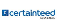 CertainTeed logo in blue with Saint-Gobain text on white background