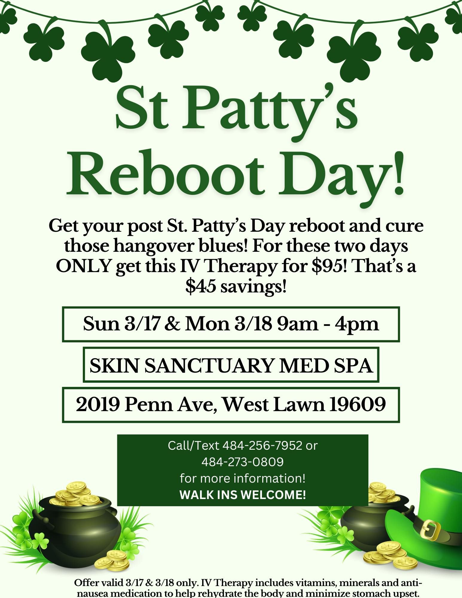 St Patty's Reboot Day