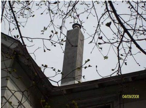 A picture of a chimney taken on 04/09/2006