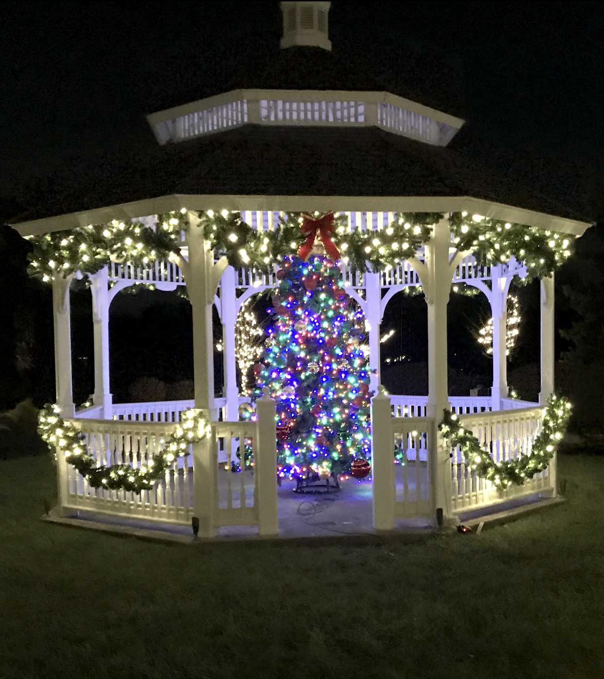Christmas gazebo lighting service