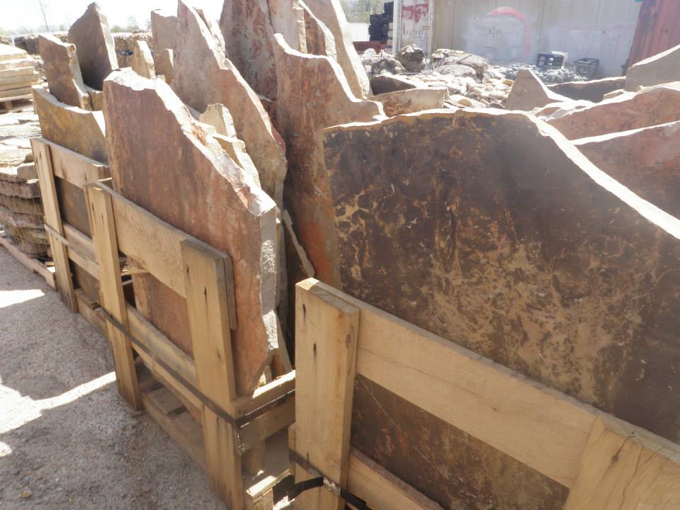 Medium Brown Flagstone Slabs