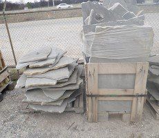 Light Blue Gray Flagstone Slabs