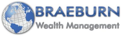 Braeburn Wealth Management logo with blue globe icon and blue-gray text