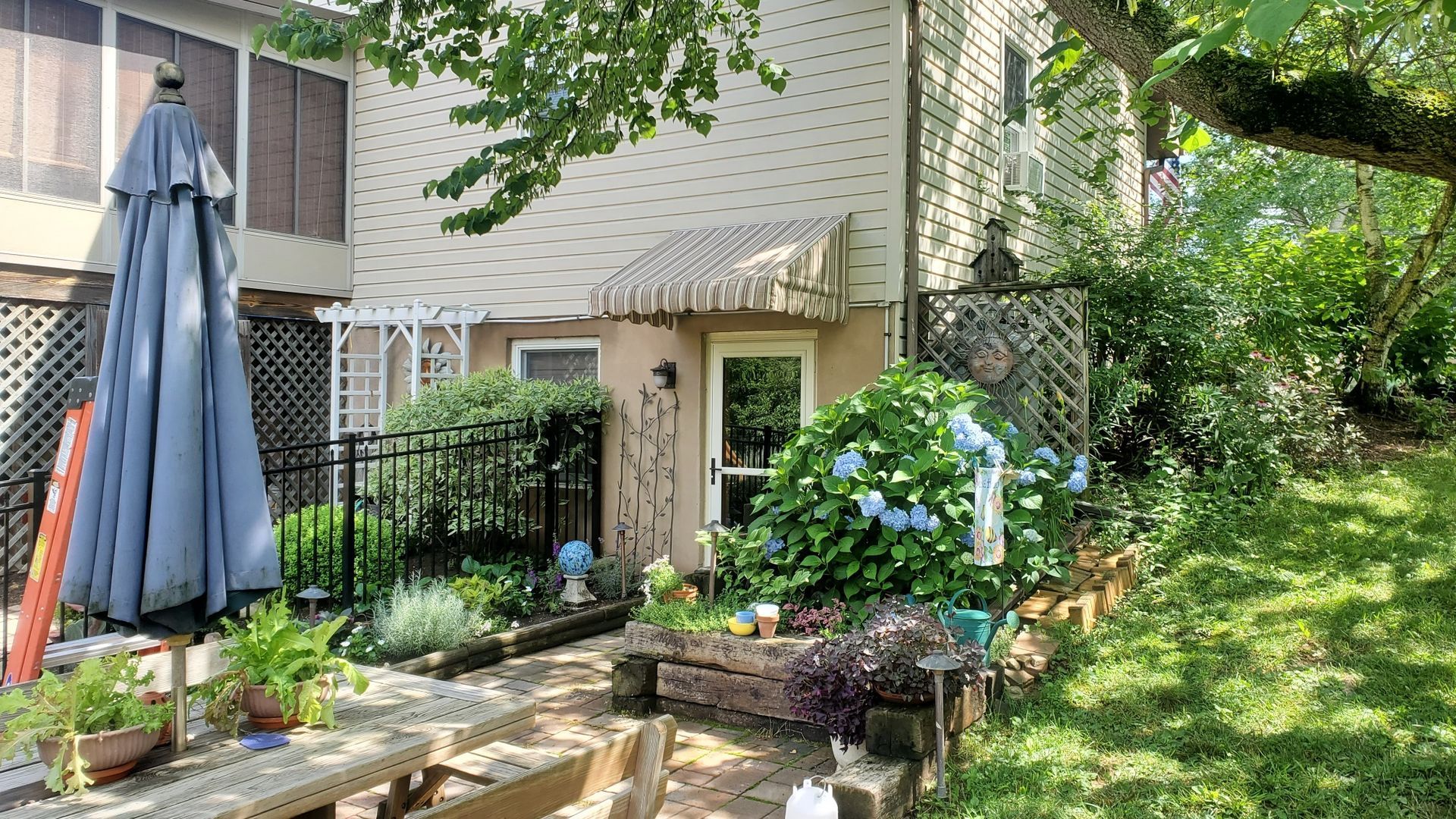 back door residential awning