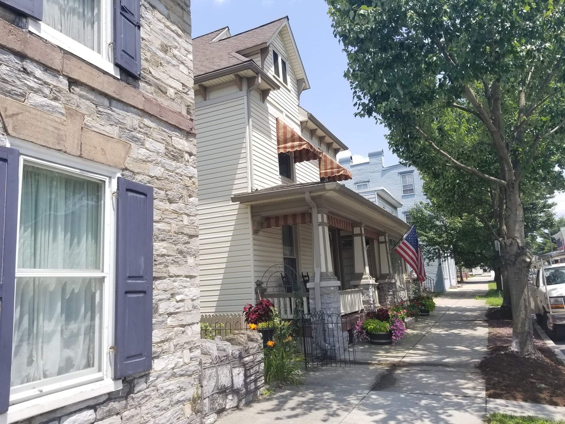 upper window residential awning