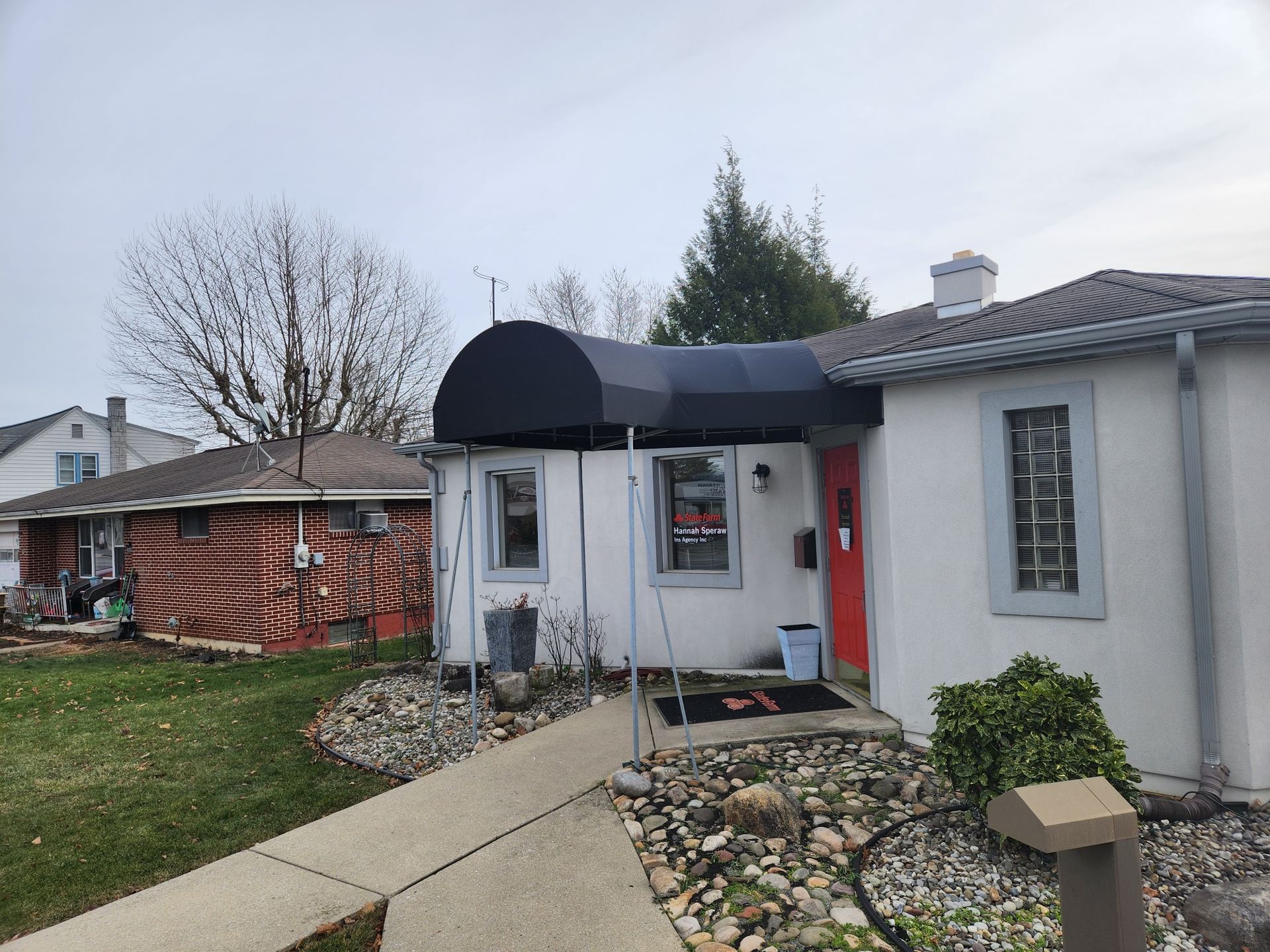 office entrance door awnings