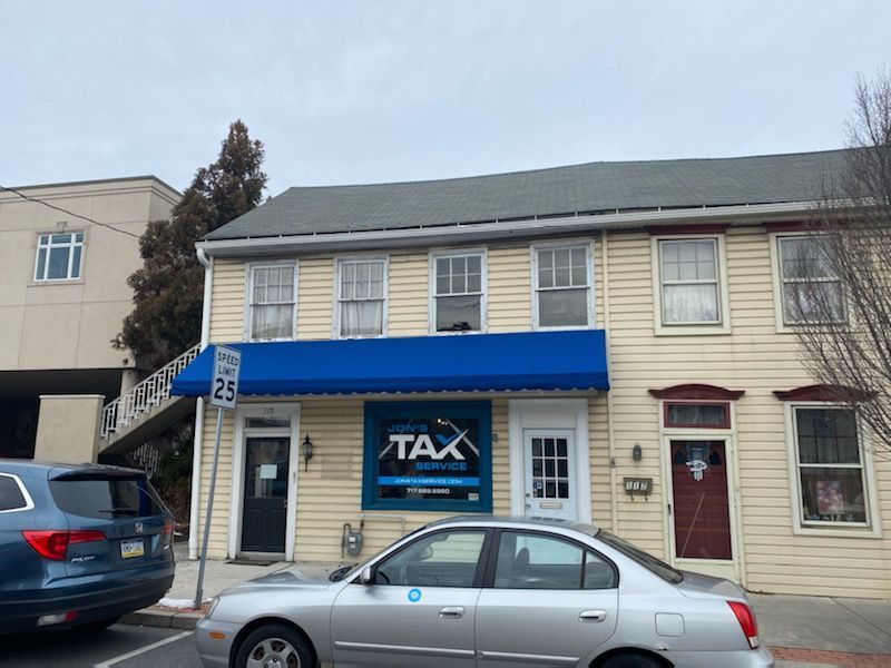 tax service commercial awning