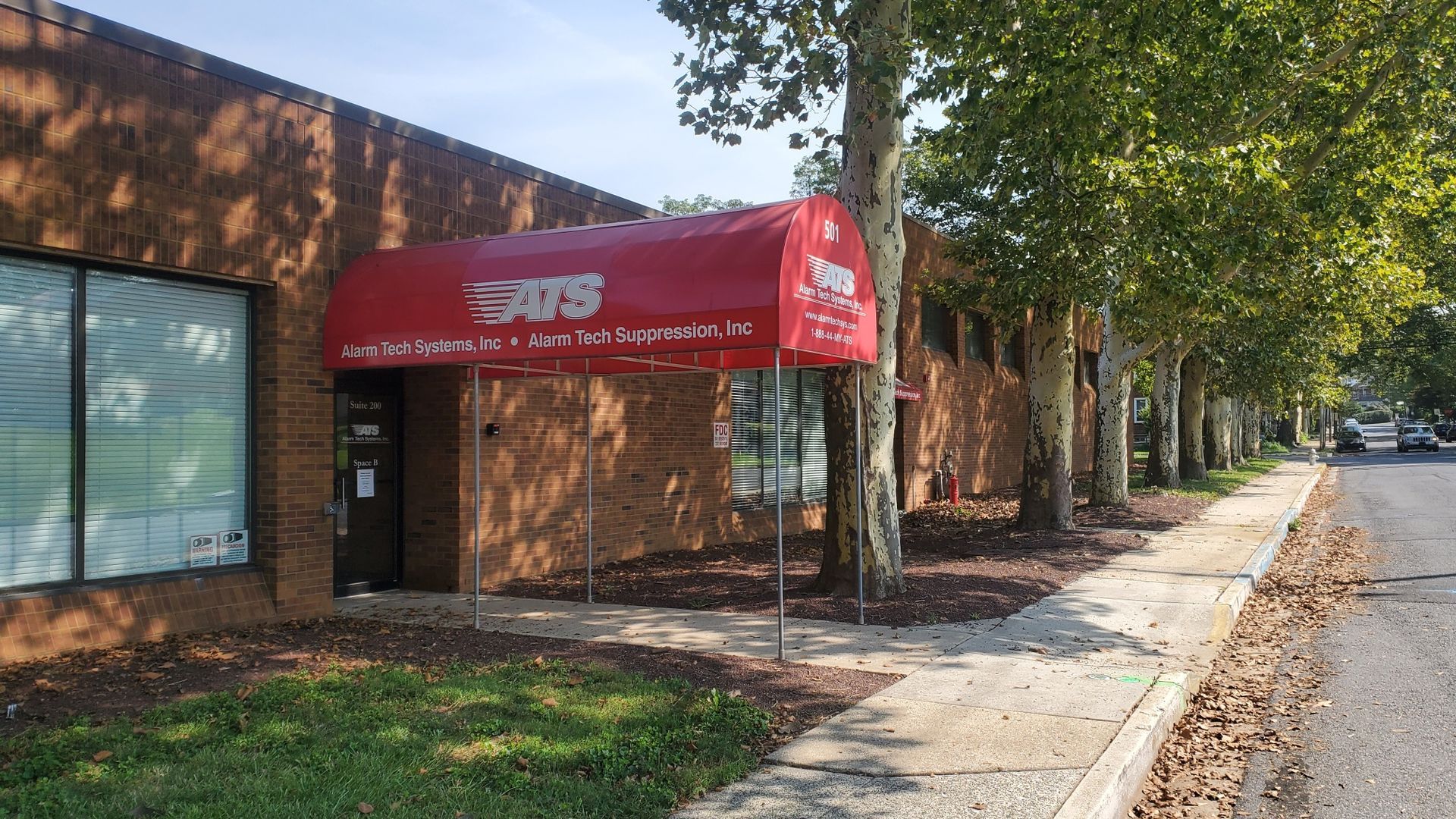 entrance door commercial awning