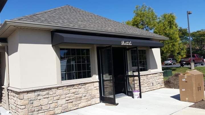 black restaurant awning