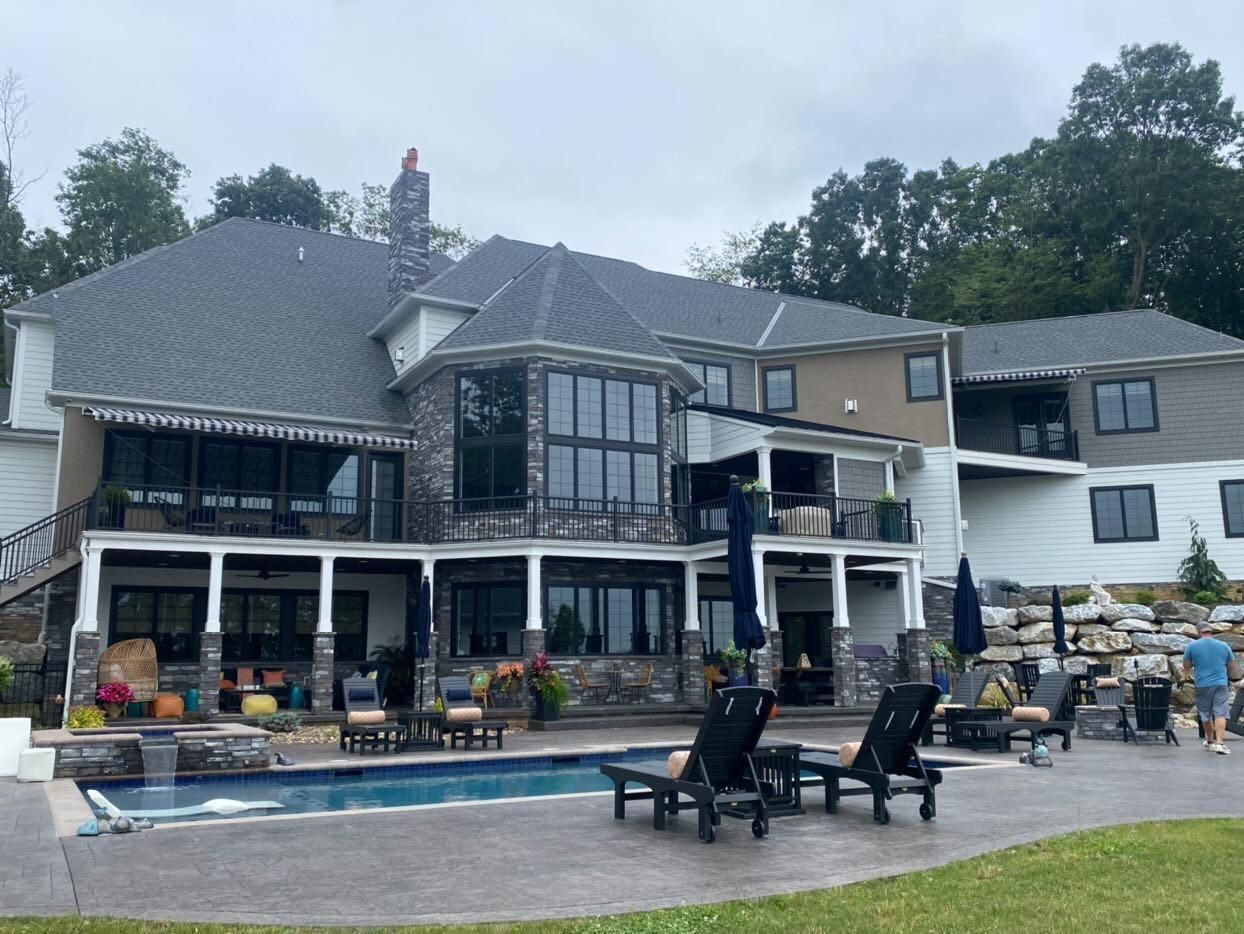 second floor retractable awnings