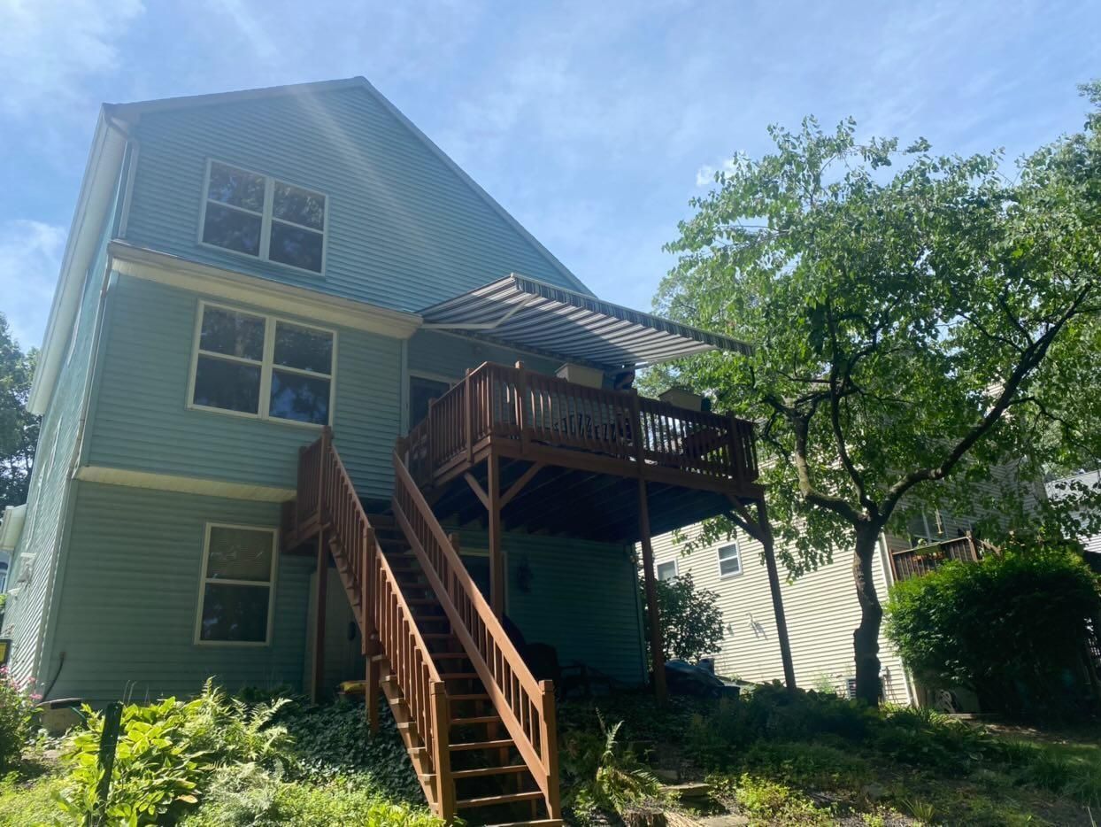 top porch retractable awnings