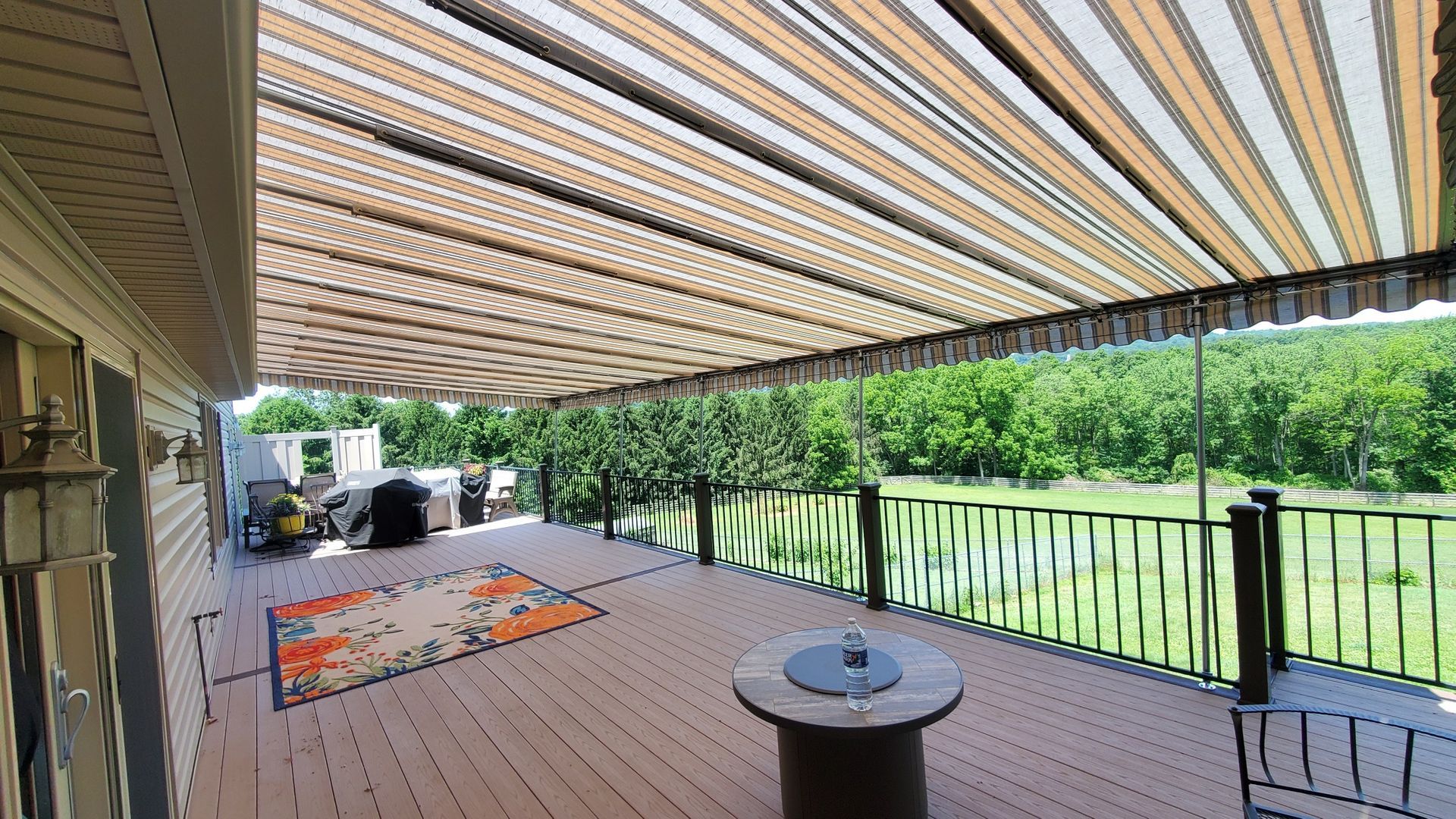 big stationary patio cover