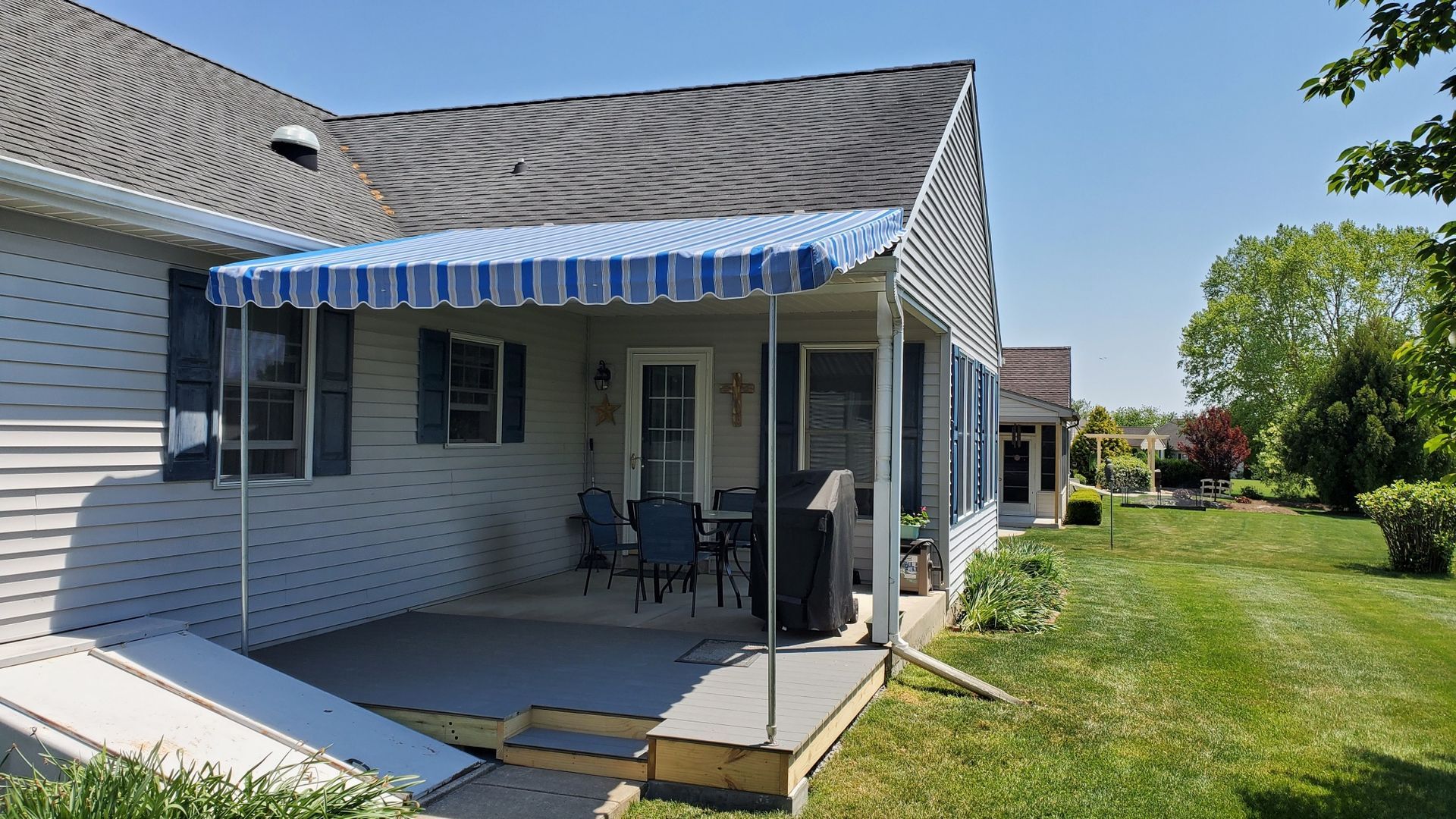 blue stripes stationary covers