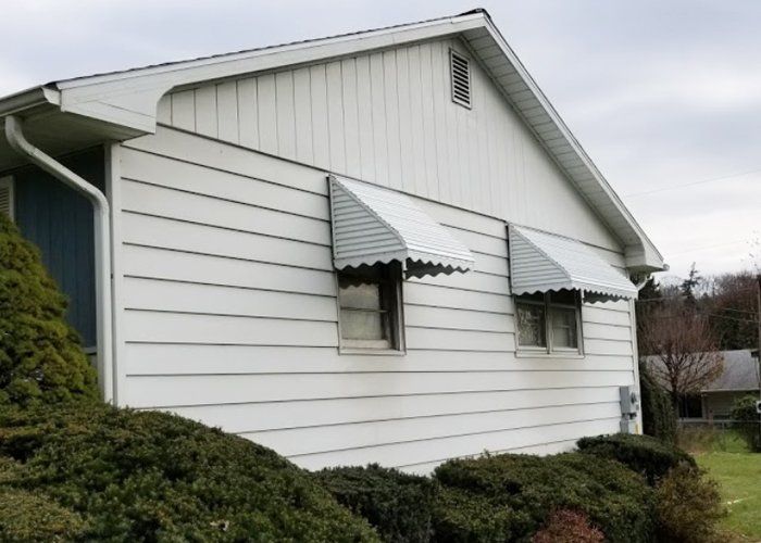 white window residential awning
