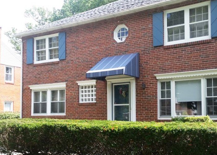 blue residential awnings