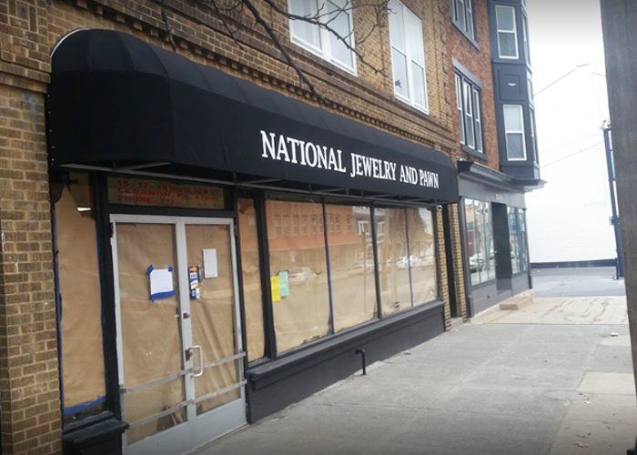 jewelry shop commercial awning