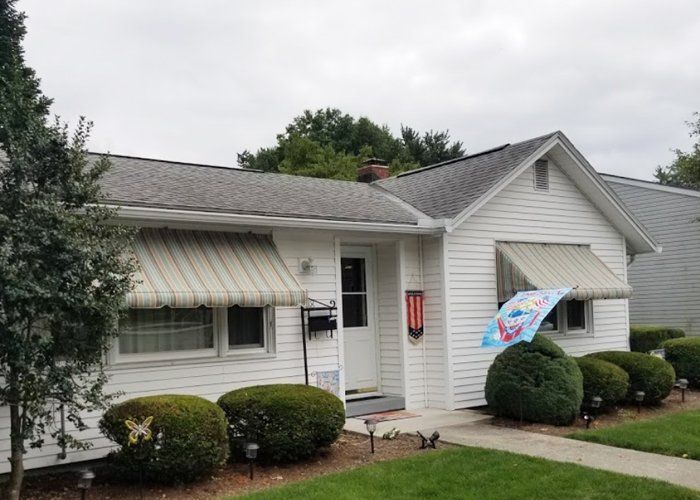 window awnings stripes