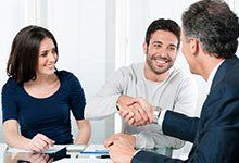 Client with attorney