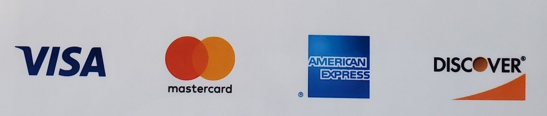 a visa mastercard and discover logo on a white background